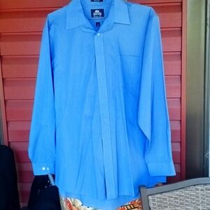 Stafford men's Wrinkle free dress shirt sz 17/36-37